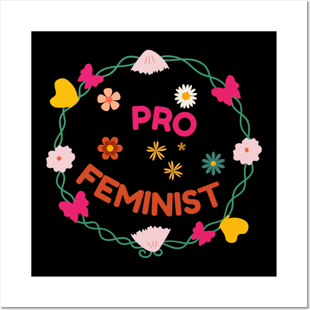 Pro Feminist Floral Look Wall Art by NICHE&NICHE